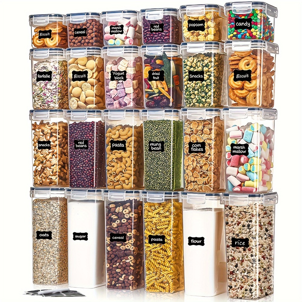 Commercial Kitchen Organization - 24Pcs Food Storage Containers 12 Boxes