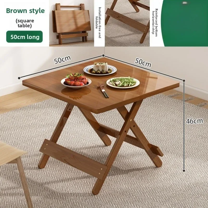 Commercial Kitchen Rental - Solid Wood Portable Foldable Square Dining