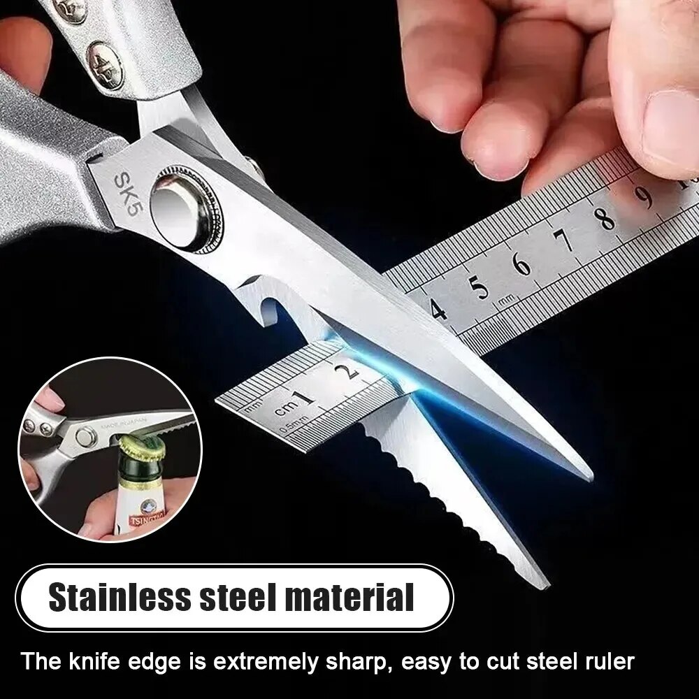 Commercial Kitchen Supplies - Stainless Steel Kitchen Scissors for Cutting