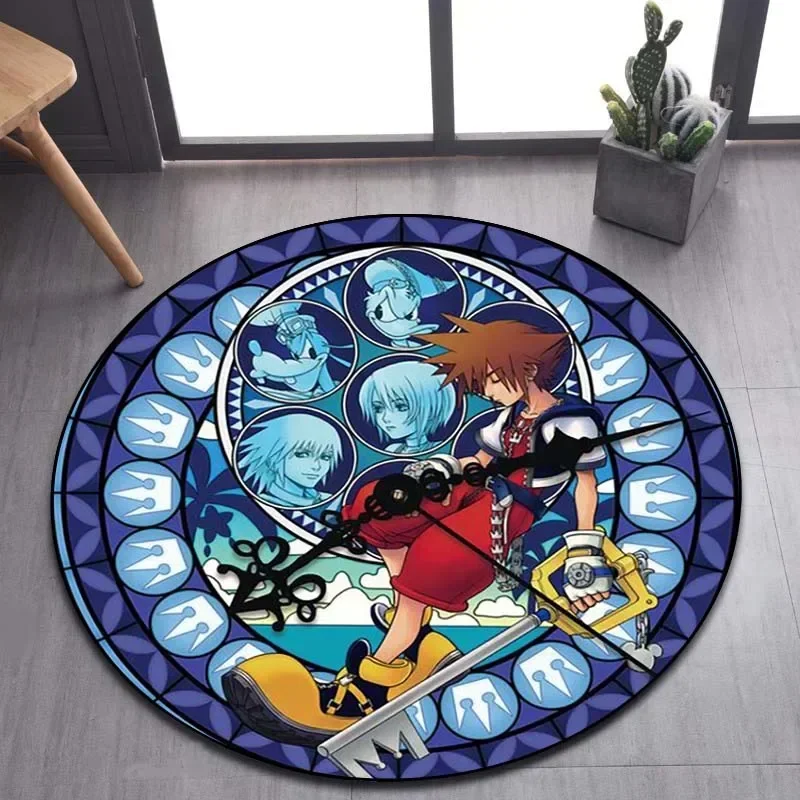 Commercial Kitchen Floor - Kingdom Hearts Cartoon Pattern Area Rug