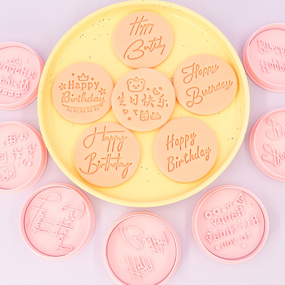 Commercial Kitchen Items - Happy Birthday Cookie Cutters Biscuit Mold