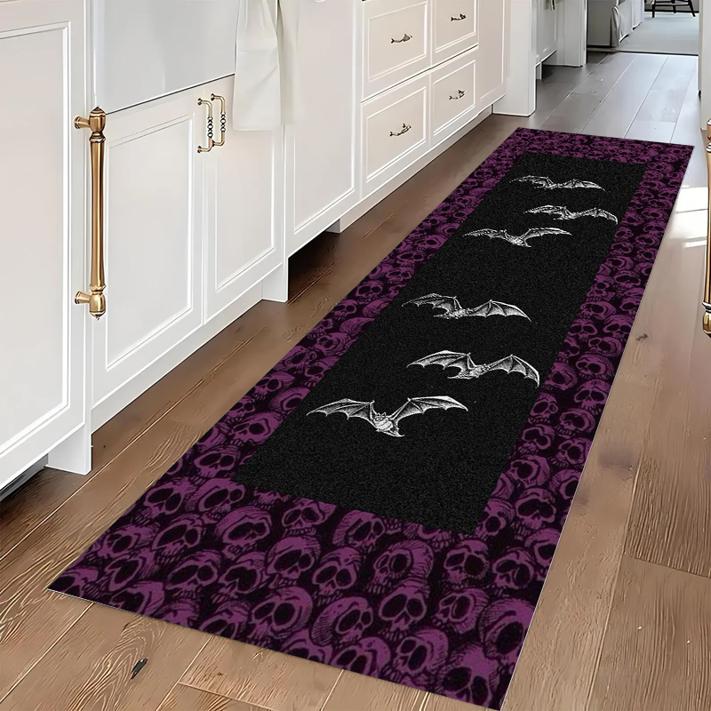 Commercial Kitchen Floor - Gothic Skull & Bat Runner Area