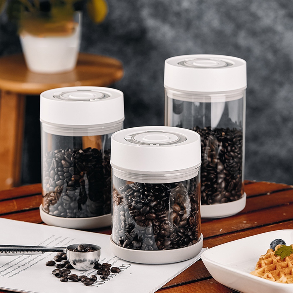 Commercial Kitchen Organization - Kitchen Moisture-proof Glass Coffee Bean Jar