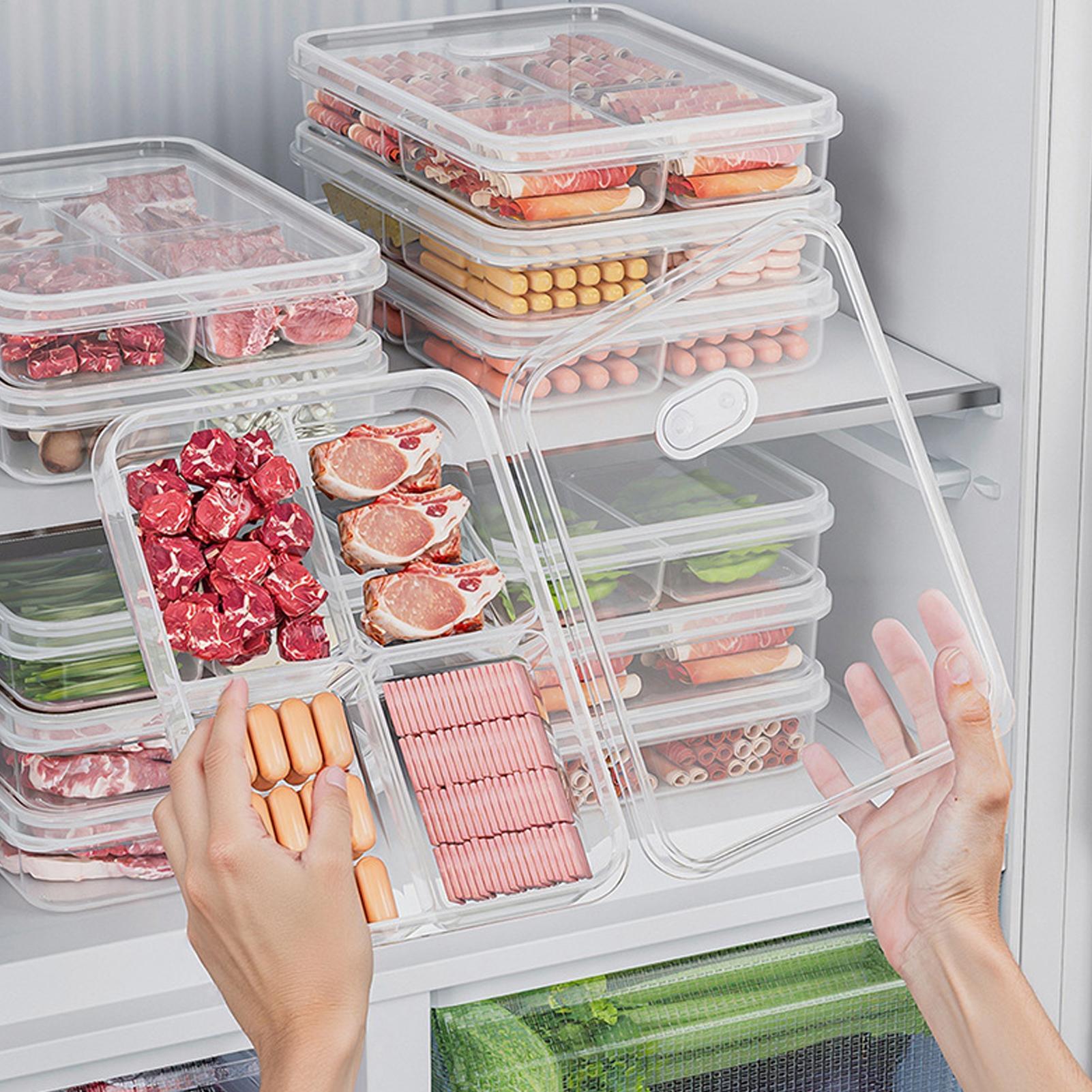 Commercial Kitchen Organization - 1PC Refrigerator Storage Box Meat Vegetable