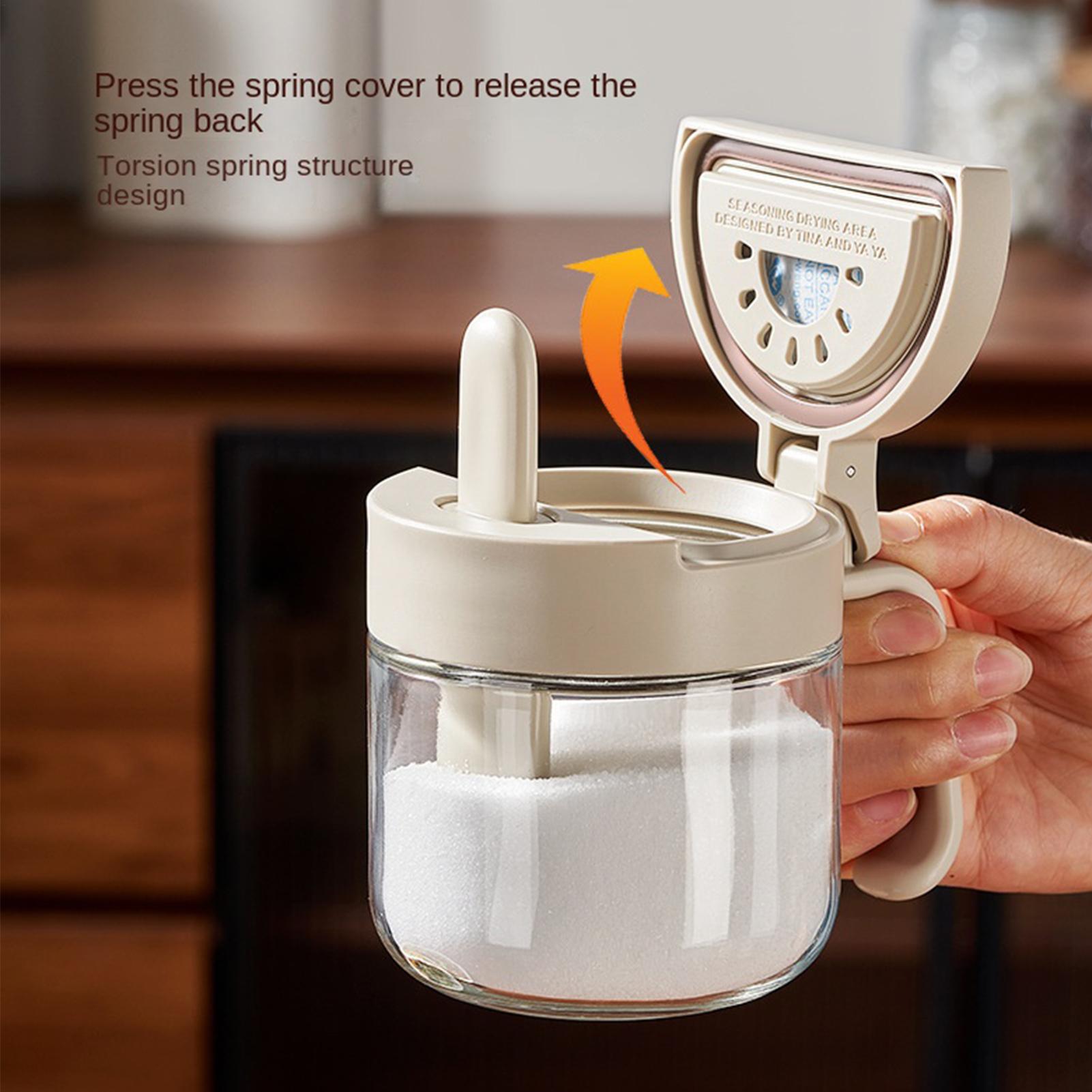 Commercial Kitchen Organization - Seasoning Jar Leak-Proof Salt Storage with