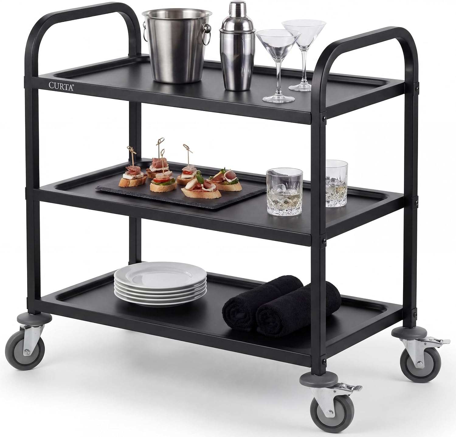 Black Stainless Steel Serving  - Commercial Kitchen On Wheels review and price