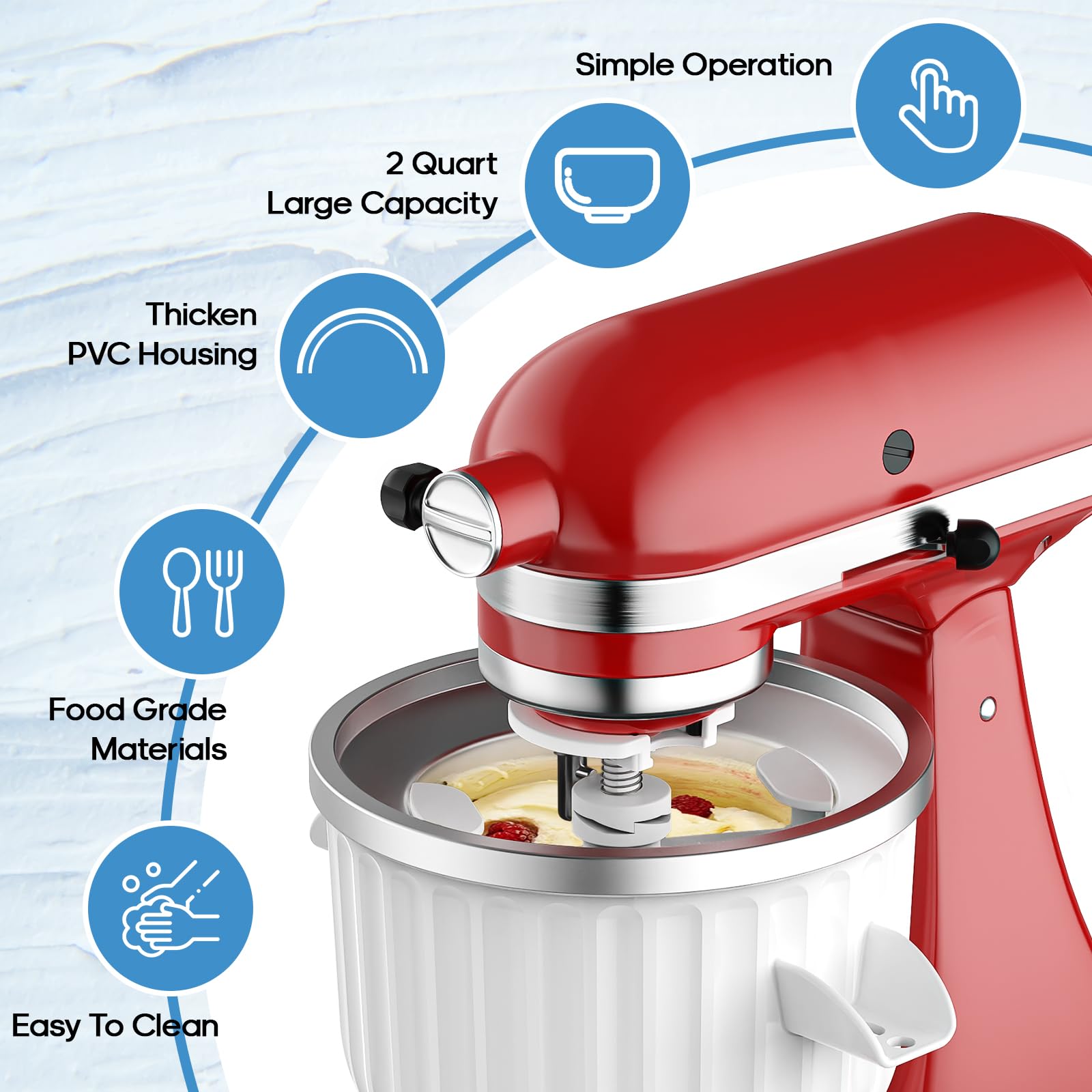 2 Quart Ice Cream Maker Attach - Commercial Kitchen Supplies review and price