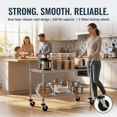 2 Tier Commercial Grade Rollin - Commercial Kitchen On Wheels review and price