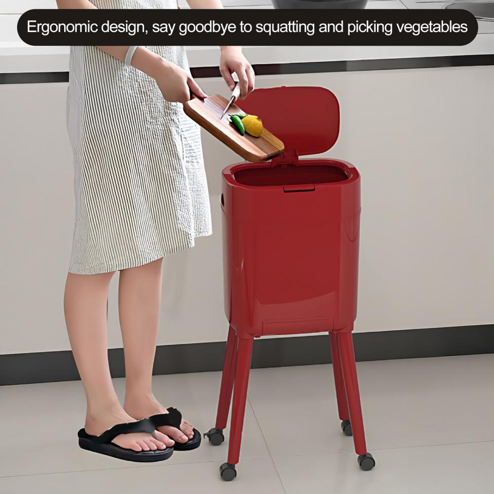 Trash Can with with Heightened - Commercial Kitchen On Wheels review and price