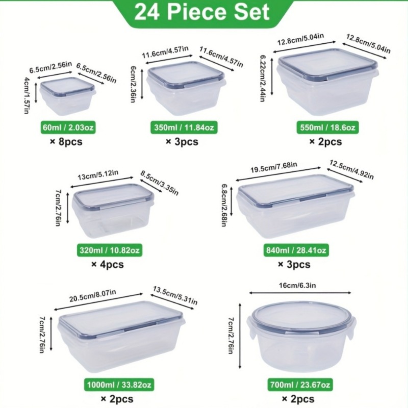 48PCS BPA-Free Food Storage Se - Commercial Kitchen Organization review and price