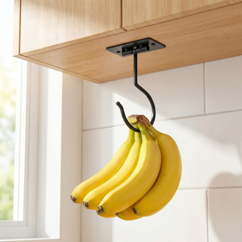 Black Metal Self-Adhesive Bana - Commercial Kitchen Organization review and price